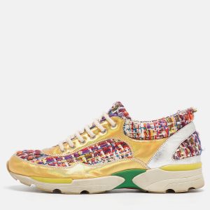 Chanel Multicolor Tweed and Leather CC Low Top Sneakers Size 36, Athletic Shoes & Sneakers - Luxury Closet catalog