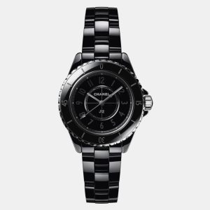 Chanel Black Ceramic Stainless Steel J12 H6346 Quartz Women's Wristwatch 33 mm, Watches - Luxury Closet catalog