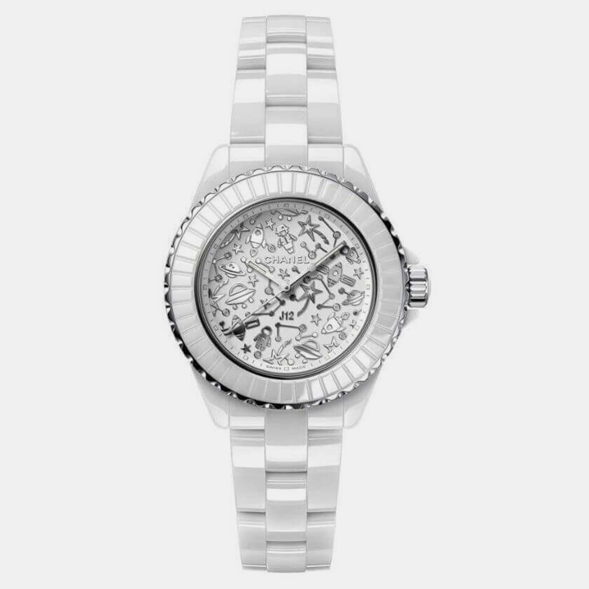Chanel White Ceramic J12 H7990 Quartz Women's Wristwatch 33 mm, Watches - Luxury Closet catalog
