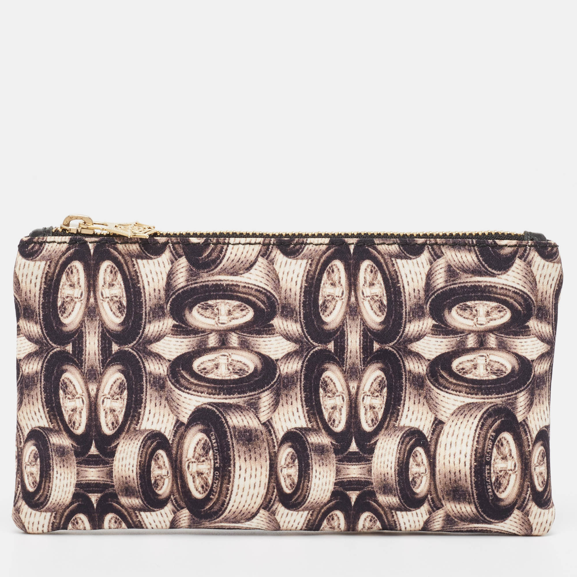 Charlotte Olympia Multicolor Printed Fabric Zip Pouch, Clutches & Special Occasion Bags - Luxury Closet catalog