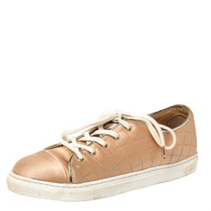 Charlotte Olympia Peach Satin Web Low Top Sneakers Size 37, Athletic Shoes & Sneakers - Luxury Closet catalog