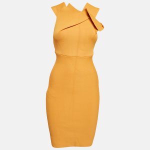 Roland Mouret Coral Orange Jersey Bodycon Mini Dress S, Dresses - Luxury Closet catalog