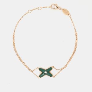 Chaumet Jeux de Liens Malachite Diamonds 18k Rose Gold Bracelet, Bracelets - Luxury Closet catalog