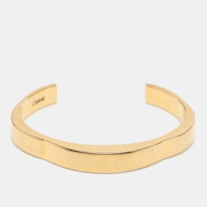 Chloe Gold Tone Open Cuff Bracelet, Jewelry - Luxury Closet catalog