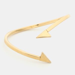 Chloe Gold Tone Metal Open Cuff Bracelet, Jewelry - Luxury Closet catalog