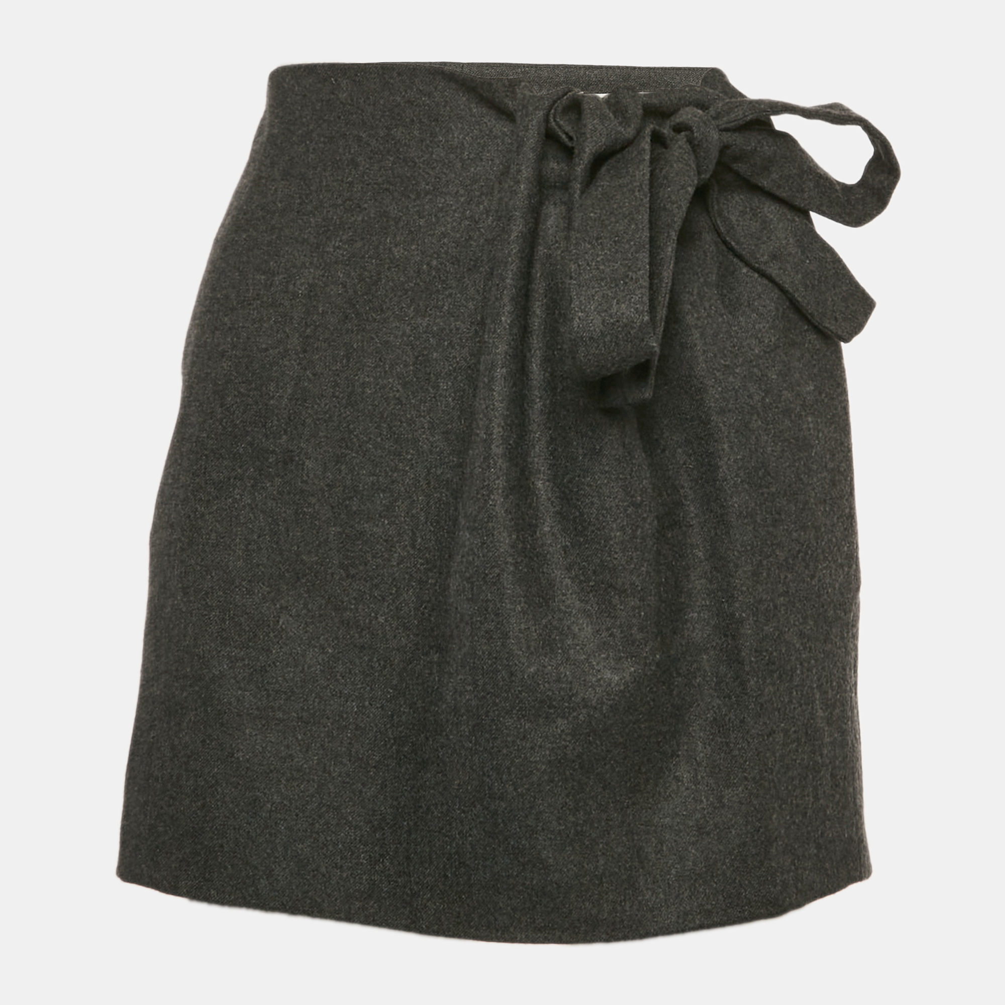 Chloe Black Wool Tie-Up Detail Mini Ardoise Skirt M, Skirts - Luxury Closet catalog