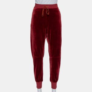 Chloe Burgundy Velvet Trouser M, Clothing - Luxury Closet catalog
