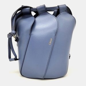 Chloe Blue Leather Mini Tulip Bucket Bag, Handbags - Luxury Closet catalog