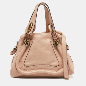 Chloe Light Peach Leather Small Paraty Bag, Satchels - Luxury Closet catalog