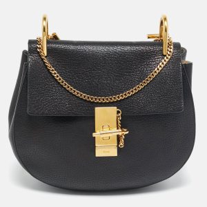 Chloe Black Leather Medium Drew Shoulder Bag, Shoulder Bags - Luxury Closet catalog