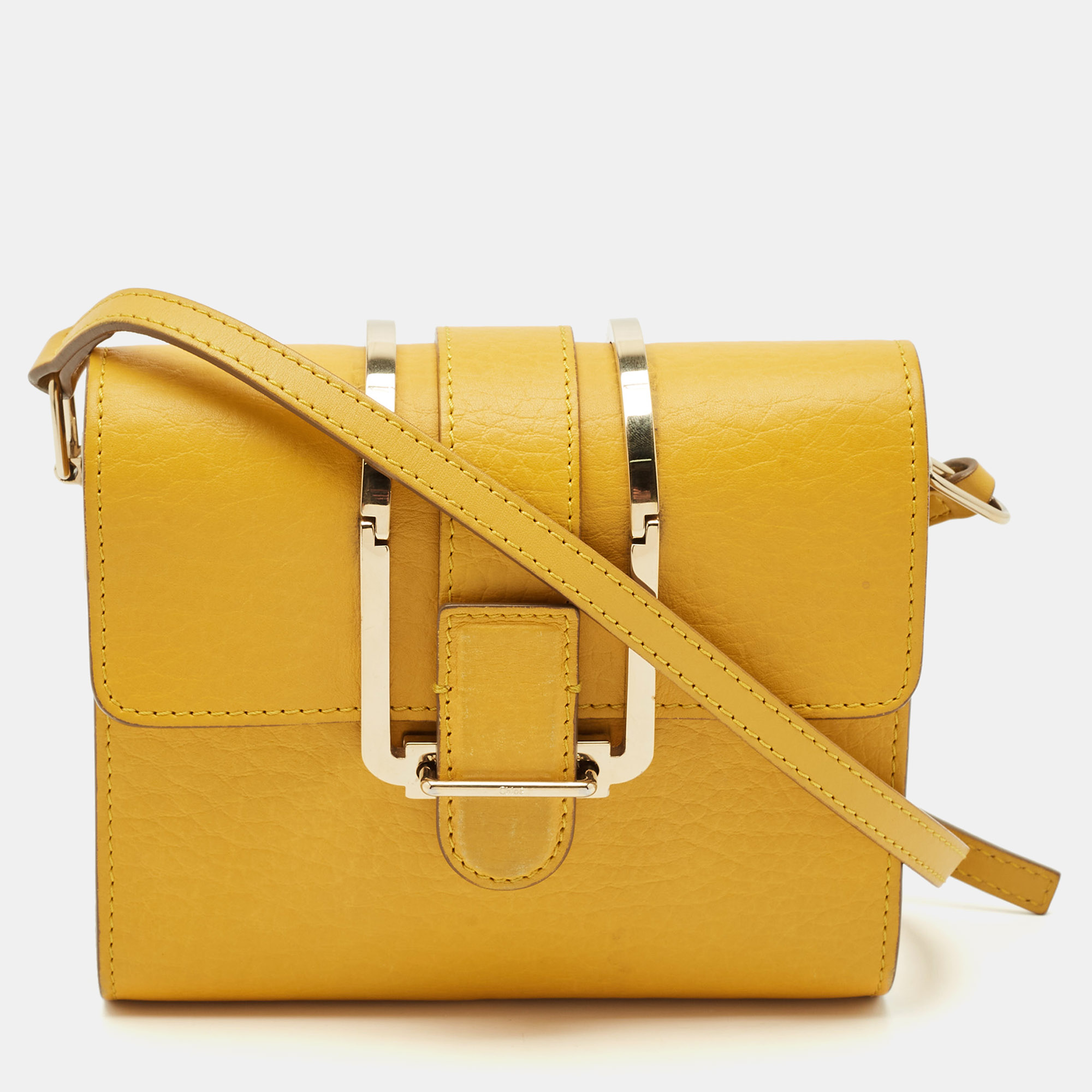 Chloe Yellow Leather Bronte Crossbody Bag, Handbags - Luxury Closet catalog