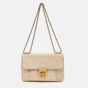 Chloe Peach Leather Medium Elsie Shoulder Bag, Shoulder Bags - Luxury Closet catalog
