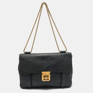 Chloe Black Leather Large Elsie Shoulder Bag, Shoulder Bags - Luxury Closet catalog