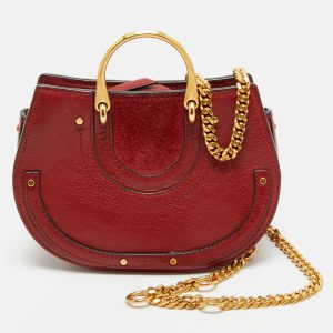 Chloe Red Leather and Suede Mini Pixie Belt Bag, Handbags - Luxury Closet catalog