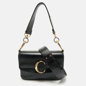 Chloe Black Leather C Top Handle Bag, Satchels - Luxury Closet catalog