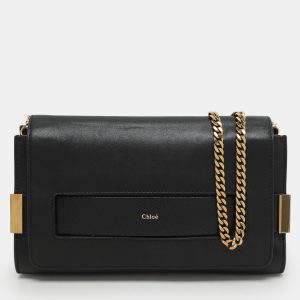 Chloe Black Leather and Python Trim Elle Chain Clutch, Clutches & Special Occasion Bags - Luxury Closet catalog