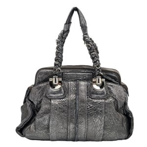 Chloe Silver Leather Heloise Satchel, Satchels - Luxury Closet catalog