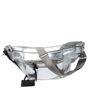 Chloe Metallic Silver Leather Fanny Crossbody Bag, Handbags - Luxury Closet catalog