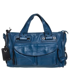 Chloe Blue Leather Tracy Satchel, Satchels - Luxury Closet catalog