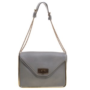 Chloe Grey Pebbled Leather Medium Sally Flap Shoulder Bag, Shoulder Bags - Luxury Closet catalog