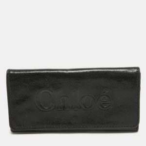 Chloe Black Leather Logo Continental Wallet, Wallets & Money Clips - Luxury Closet catalog