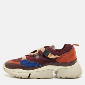 Chlo&eacute; Multicolor Suede and Mesh Sonnie Sneakers Size 39, Athletic Shoes & Sneakers - Luxury Closet catalog