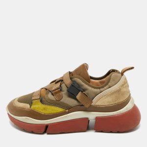 Chloe Tricolor Suede and Mesh Sonnie Sneakers Size 39, Athletic Shoes & Sneakers - Luxury Closet catalog