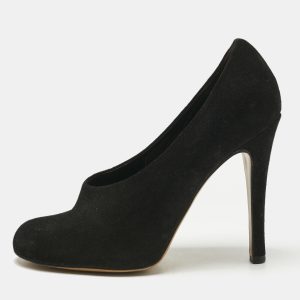 Chloe Black Suede Round Toe Pumps Size 41, Pumps - Luxury Closet catalog