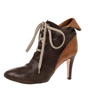 Chloe Brown Leather Pointed Toe Ankle Booties Size 36, Boots - Luxury Closet catalog