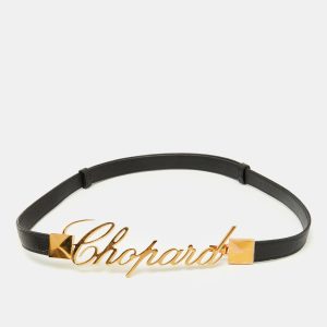 Chopard Black Leather Logo Buckle Belt 100CM, Belt Buckles - Luxury Closet catalog