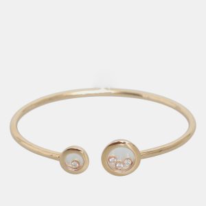 Chopard 18k Rose Gold Happy Diamonds Icon Bangle, Bracelets - Luxury Closet catalog