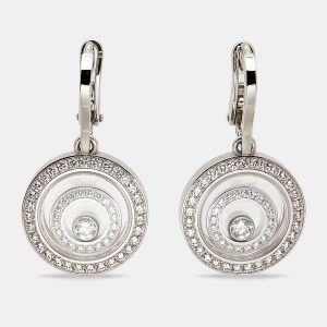 Chopard Happy Spirit Diamonds 18k White Gold Earrings, Earrings - Luxury Closet catalog