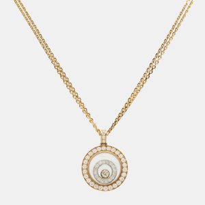 Chopard Happy Spirit Diamonds 18k Two Tone Gold Necklace, Necklaces - Luxury Closet catalog