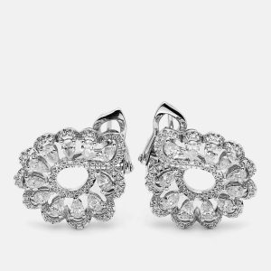 Chopard Precious Lace Vague Diamonds 18k White Gold Earrings, Earrings - Luxury Closet catalog