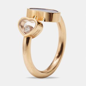 Chopard Happy Hearts Lapis Lazuli Diamond 18k Rose Gold Ring Size 51, Rings - Luxury Closet catalog