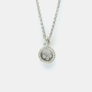 Chopard Happy Diamonds Icon 18K White Gold and Diamond Pendant Necklace, Necklaces - Luxury Closet catalog
