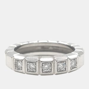 Chopard 18K White Gold and Diamond Ice Cube Band Ring EU 50, Rings - Luxury Closet catalog