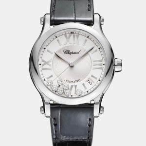 Chopard Silver Stainless Steel Happy Sport 278559 Automatic Women's Wristwatch 36 mm, Watches - Luxury Closet catalog
