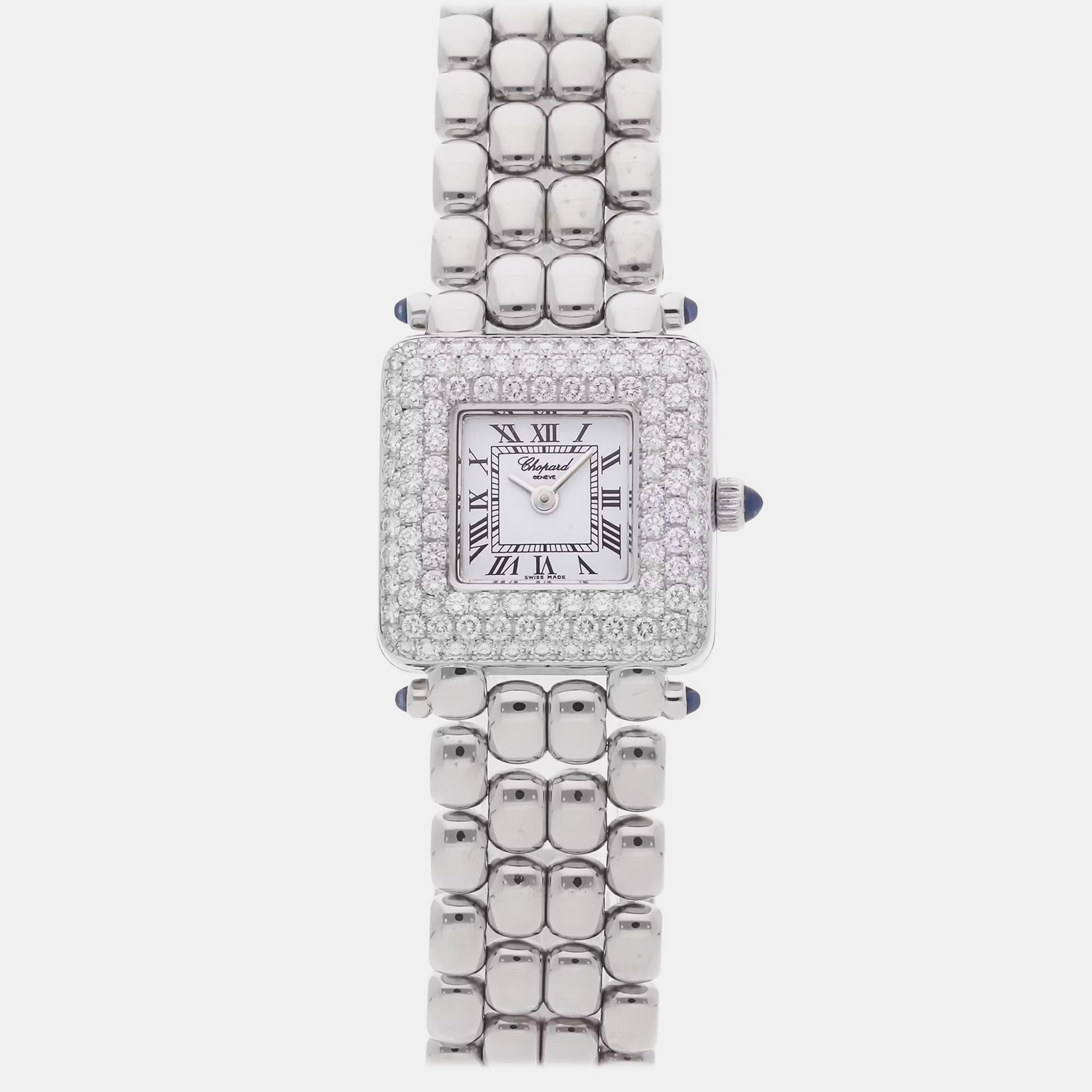 Chopard Happy Sport 10/6115-23 Quartz Diamond 18k Yellow Gold Women’s Wristwatch 22 mm, Watches - Luxury Closet catalog