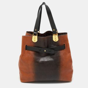 Christian Louboutin Brown/Black Leather Sybil Tote, Tote Handbags - Luxury Closet catalog