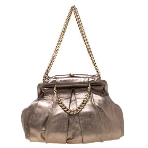 Christian Louboutin Metallic Leather Loubinette Hobo, Shoulder Bags - Luxury Closet catalog