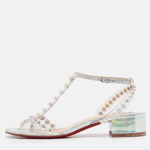 Christian Louboutin Transparent PVC Faridaravie Ankle Strap Sandals Size 37.5, Sandals - Luxury Closet catalog