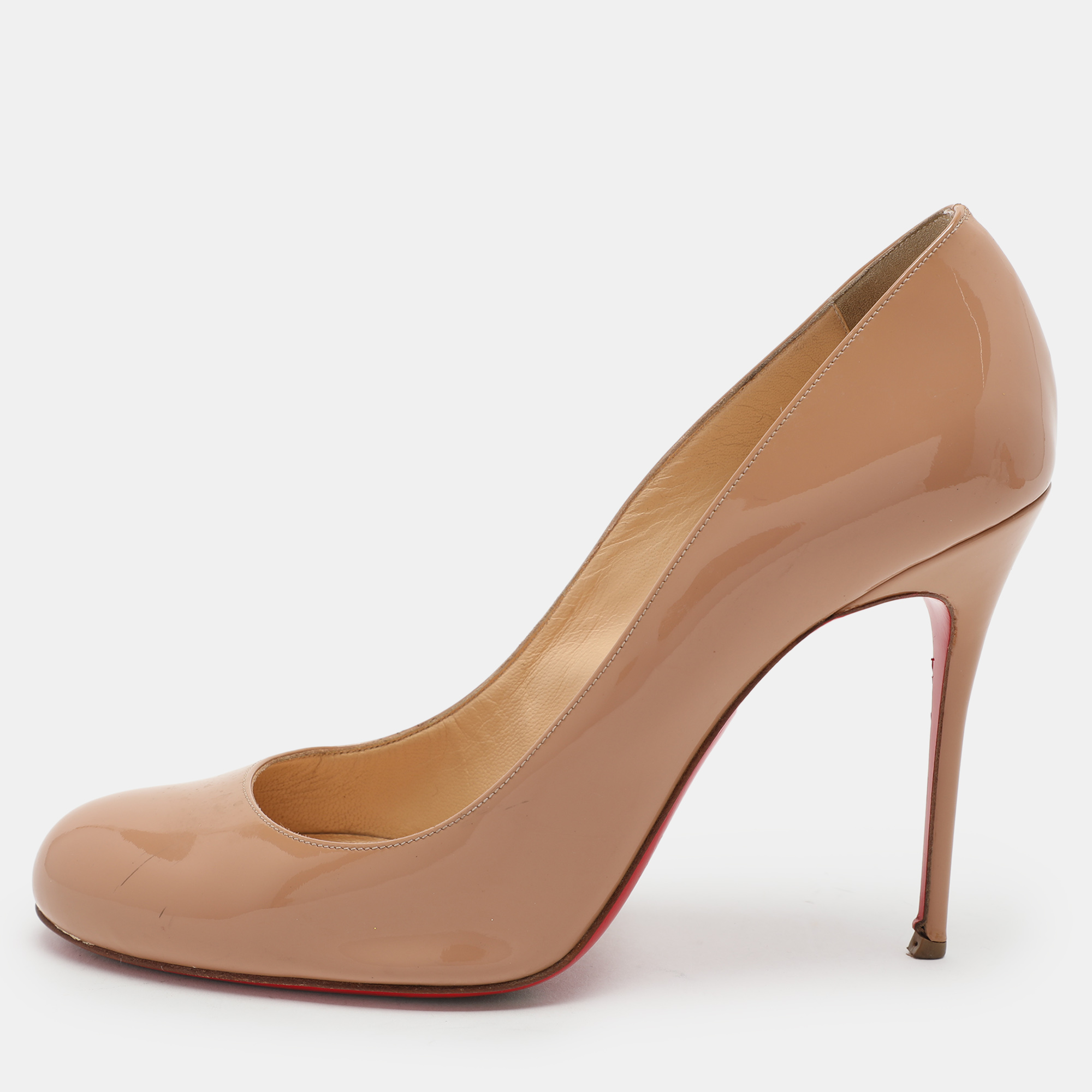 Christian Louboutin Beige Patent Leather Simple Pumps Size 40, Pumps - Luxury Closet catalog