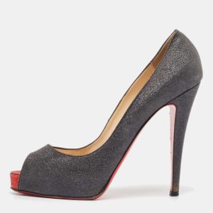 Christian Louboutin Black Glitter Very Prive Pumps Size 40, Pumps - Luxury Closet catalog