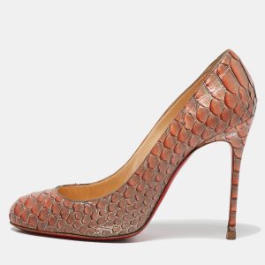 Christian Louboutin Two-Tone Python Leather Fifi Pumps Size 38.5, Pumps - Luxury Closet catalog