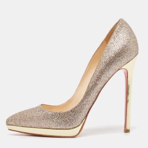 Christian Louboutin Multicolor Glitter Pigalle Plato Pumps Size 37.5, Pumps - Luxury Closet catalog