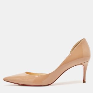 Christian Louboutin Beige Patent Leather Iriza Pumps Size 35, Pumps - Luxury Closet catalog