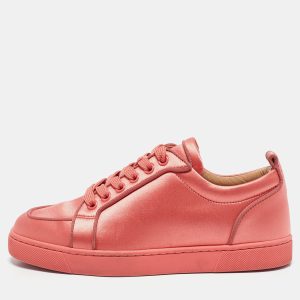 Christian Louboutin Pink Satin Louis Junior Orlato Low Top Sneakers Size 36, Athletic Shoes & Sneakers - Luxury Closet catalog