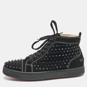 Christian Louboutin Black Suede Louis Spikes High Top Sneakers Size 39, Athletic Shoes & Sneakers - Luxury Closet catalog