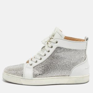 Christian Louboutin White Leather Louis Strass Sneakers Size 39, Athletic Shoes & Sneakers - Luxury Closet catalog